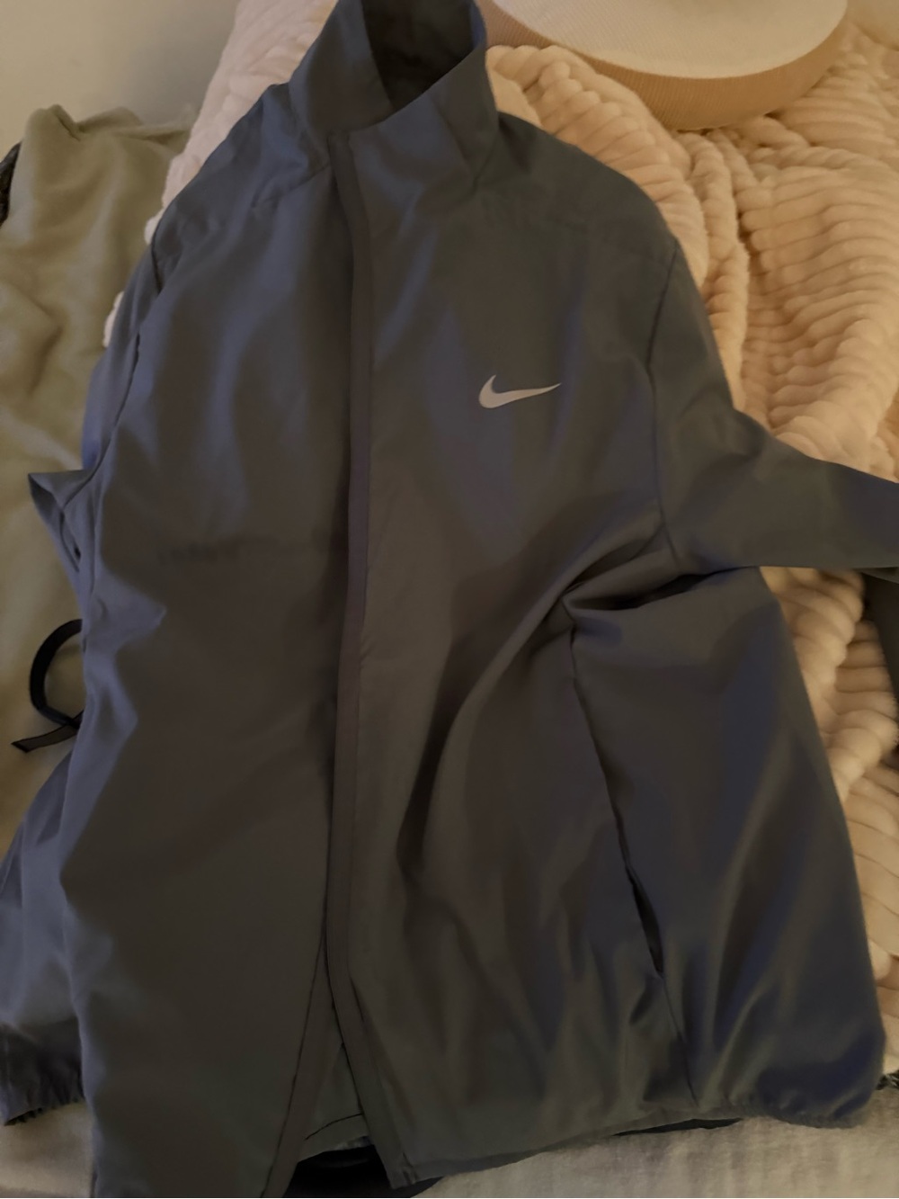 Nike Men’s Dark Gray Performance Jacket with Swoosh